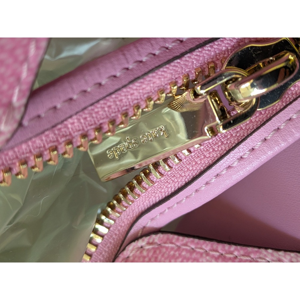 Kate Spade Tote Coquette Heart Charm Pink Valentine Flower Parisian New Preppy - Picture 6 of 12